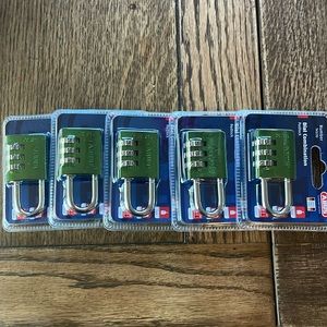 ABUS 145/30 Padlock combination lock NWT unopened lot of 5